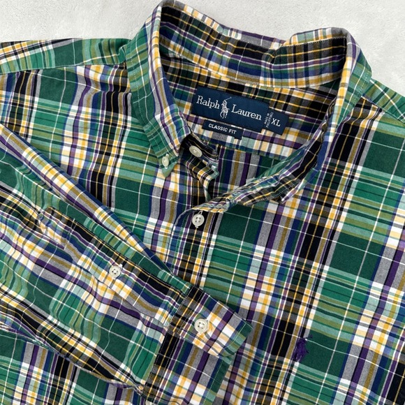 Ralph Lauren Other - Ralph Lauren Classic Fit Plaid Long Sleeve Button Down Shirt Men's XL